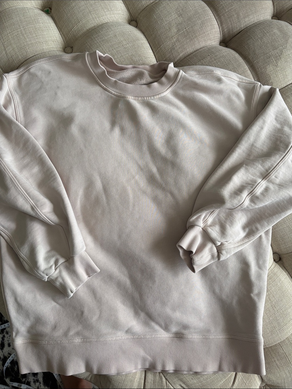 lululemon athletica Crewneck Sweatshirt in Pale Blush